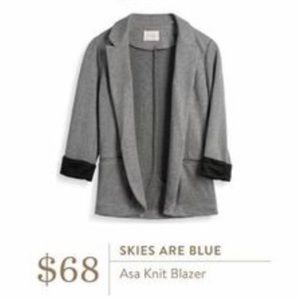 Gray Knit Blazer from Skies Are Blue - NWOT